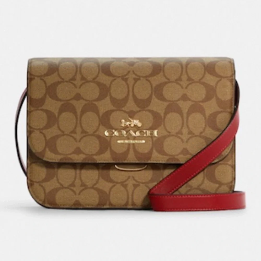 Coach Brynn Flap Crossbody In Signature Canvas Bag